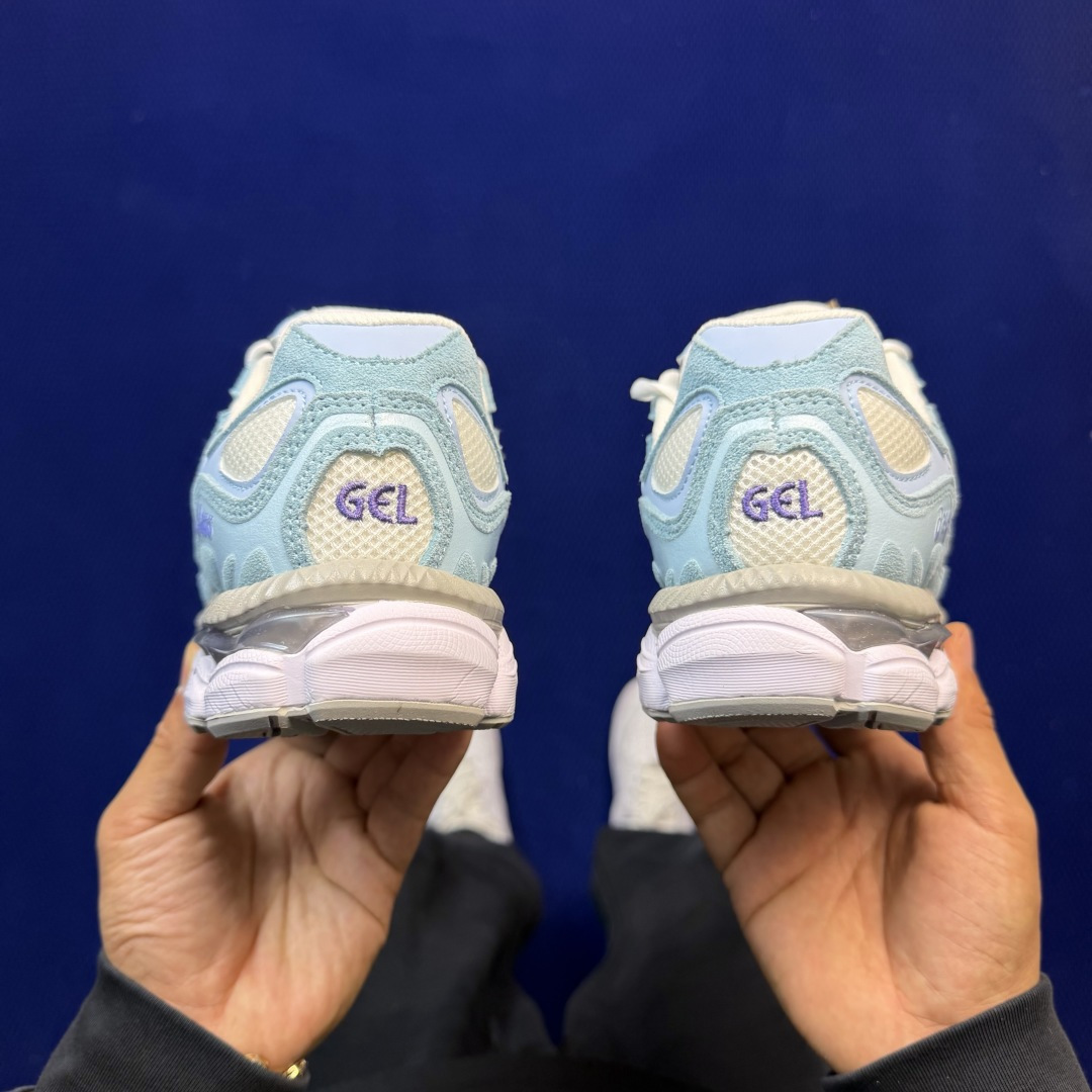 亚瑟士ASICS GEL-NYC系列 复古休闲鞋第9色:1203A383-107 淡蓝尺码：36-46带