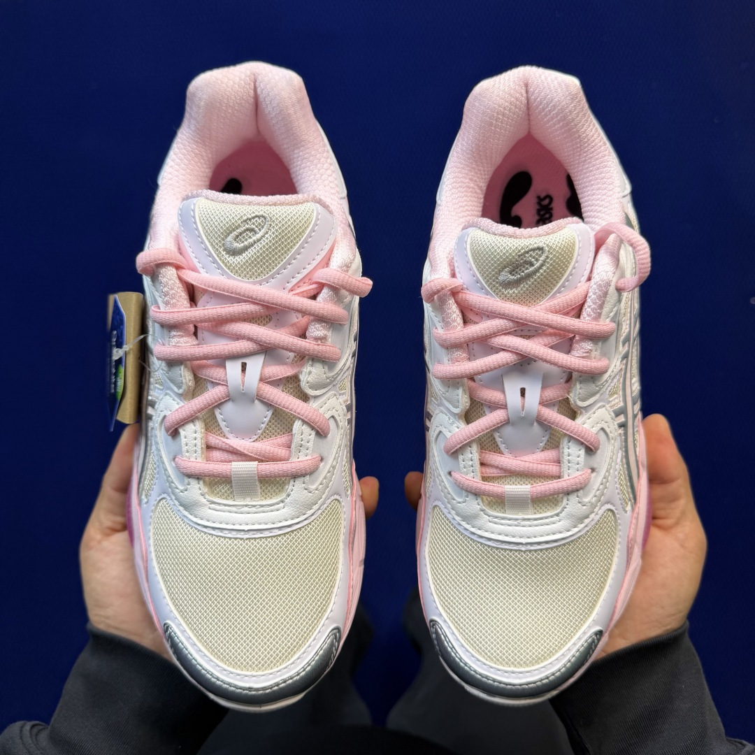 亚瑟士ASICS GEL-NYC系列 复古休闲鞋第10色:1203A571-100 白粉尺码：36-46