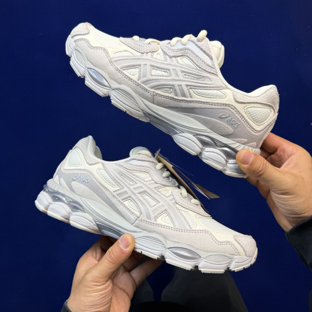 亚瑟士ASICS GEL-NYC系列 复古休闲鞋第11色:1203A739-100白灰尺码：36-46带