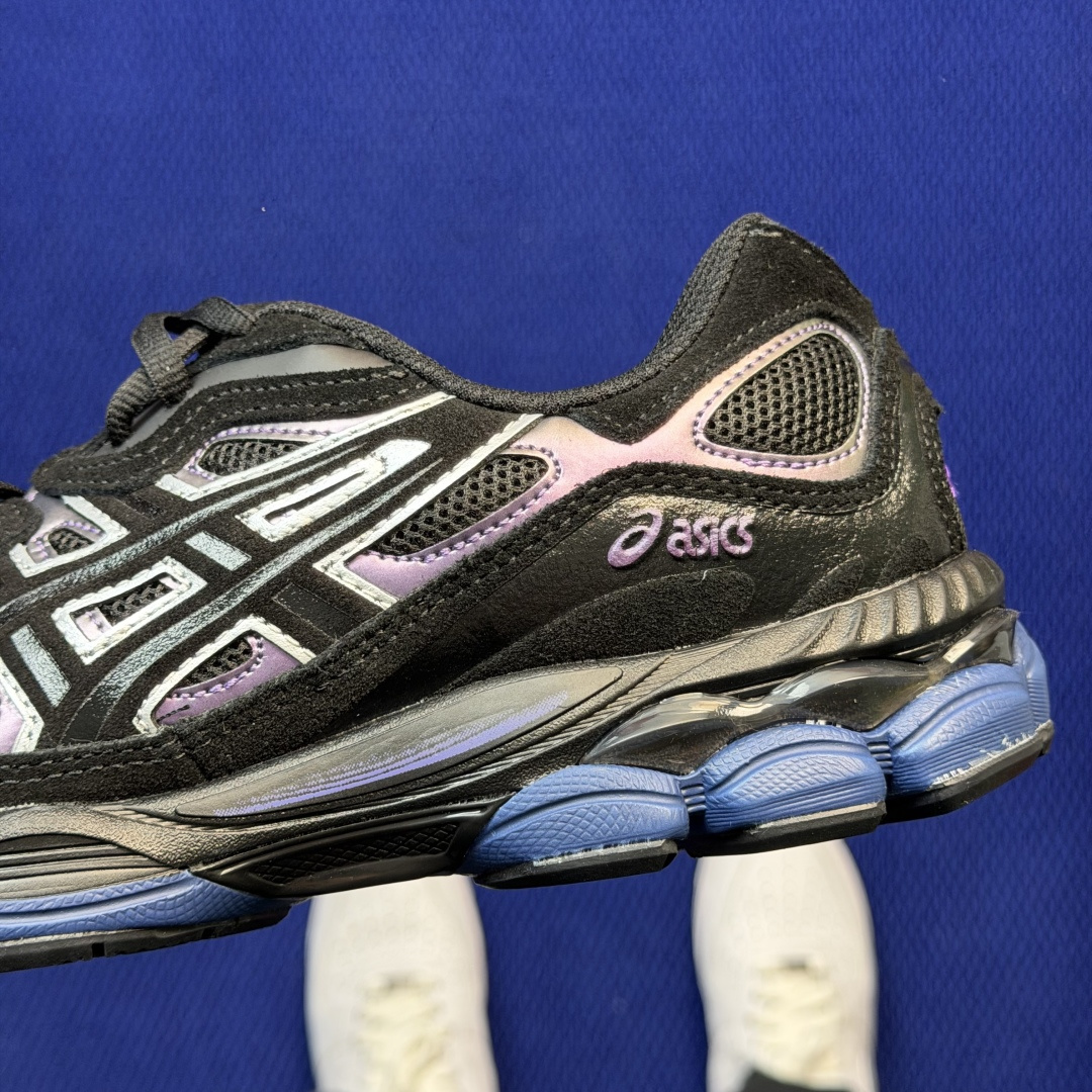 亚瑟士ASICS GEL-NYC系列 复古休闲鞋第12色:1203A616-001 黑蓝尺码：36-46