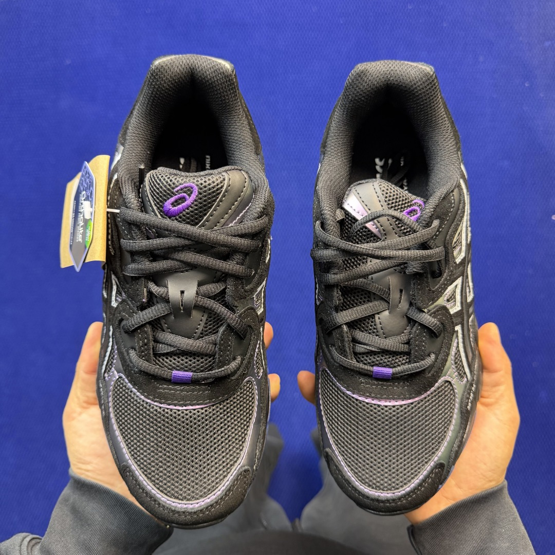 亚瑟士ASICS GEL-NYC系列 复古休闲鞋第12色:1203A616-001 黑蓝尺码：36-46