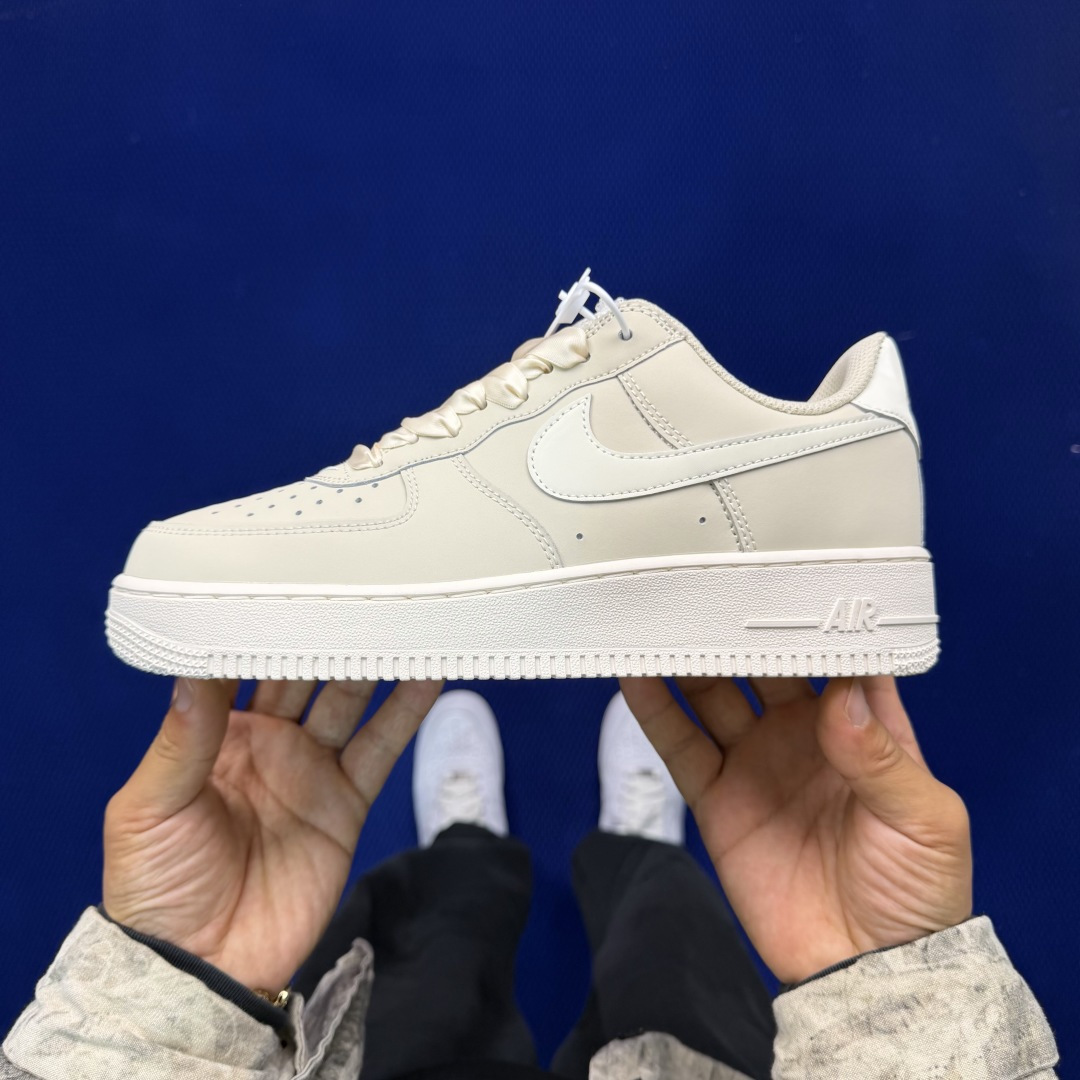 3A空军！第640色：米白色Nike Air Force 1 Low百分百原鞋开发！PT市场真正匠心空军