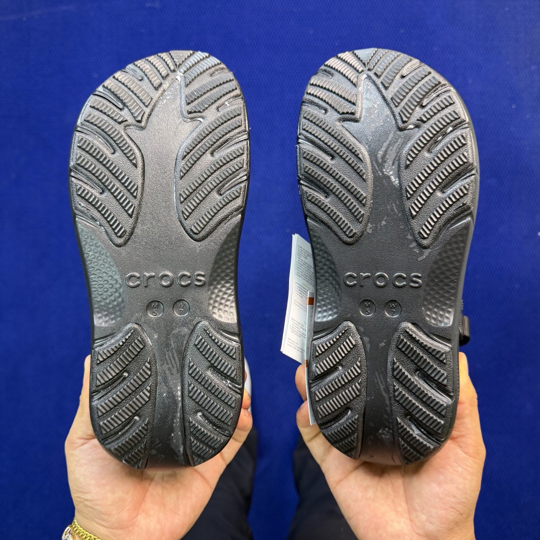 Crocs卡骆驰 洞洞鞋 运动泡芙4色原厂数据复模，双层注塑黑色 尺码：M3-M7 / 34-40M3=