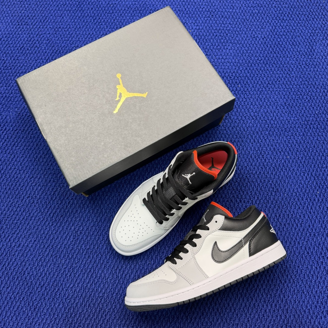 AJ1Low低帮：白黑色市售最强低帮 天花板品质！市面唯一正确版本 全鞋正品原材料-045 尺码40-4