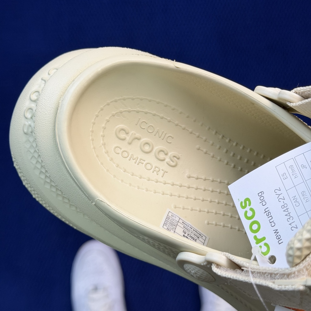 Crocs卡骆驰 洞洞鞋 运动泡芙4色原厂数据复模，双层注塑骨白 尺码：M3-M7 / 34-40M3=