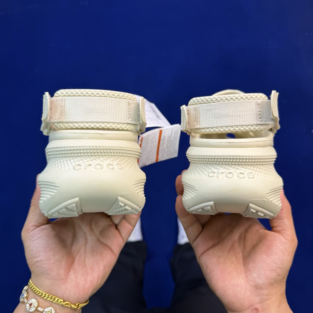 Crocs卡骆驰 洞洞鞋 运动泡芙4色原厂数据复模，双层注塑骨白 尺码：M3-M7 / 34-40M3=