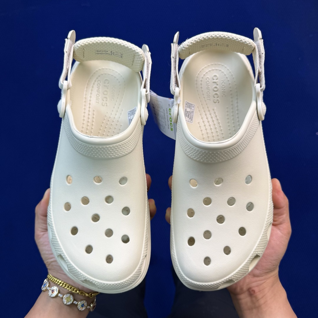 Crocs卡骆驰 洞洞鞋 运动泡芙4色原厂数据复模，双层注塑骨白 尺码：M3-M7 / 34-40M3=
