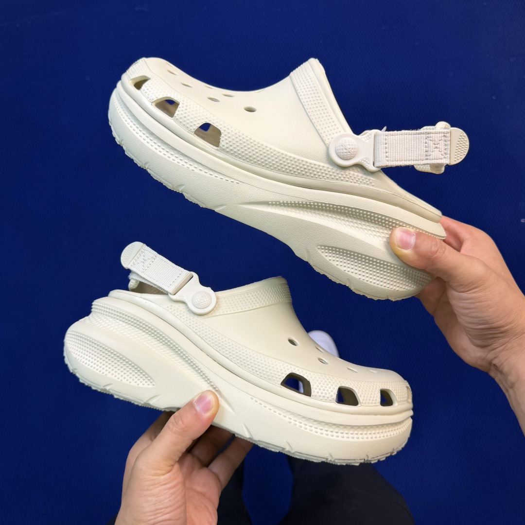 Crocs卡骆驰 洞洞鞋 运动泡芙4色原厂数据复模，双层注塑骨白 尺码：M3-M7 / 34-40M3=