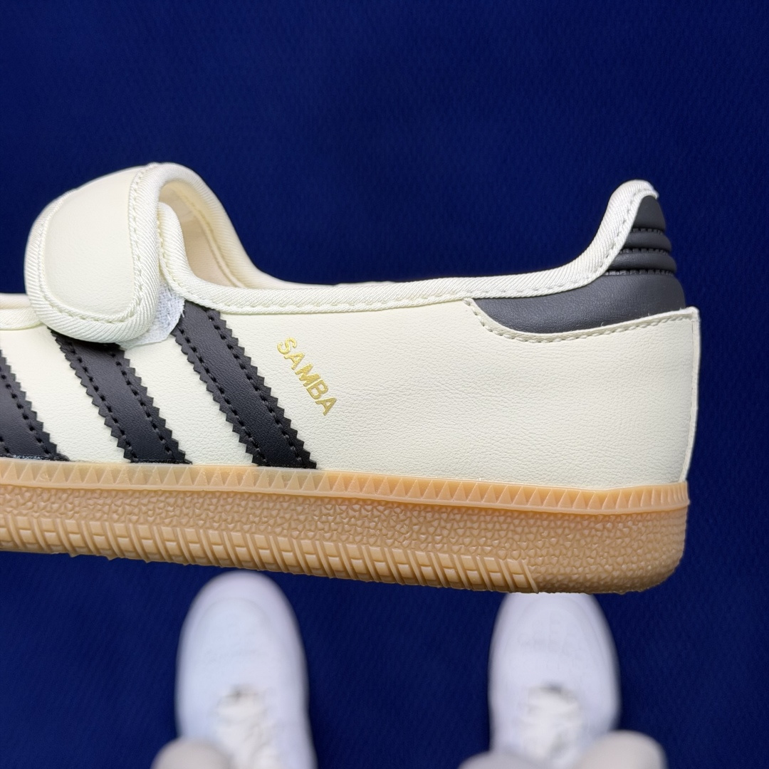 Adidas Originals Samba Jane 桑巴德训 玛丽珍舞鞋货号：JR7338 米黄色尺