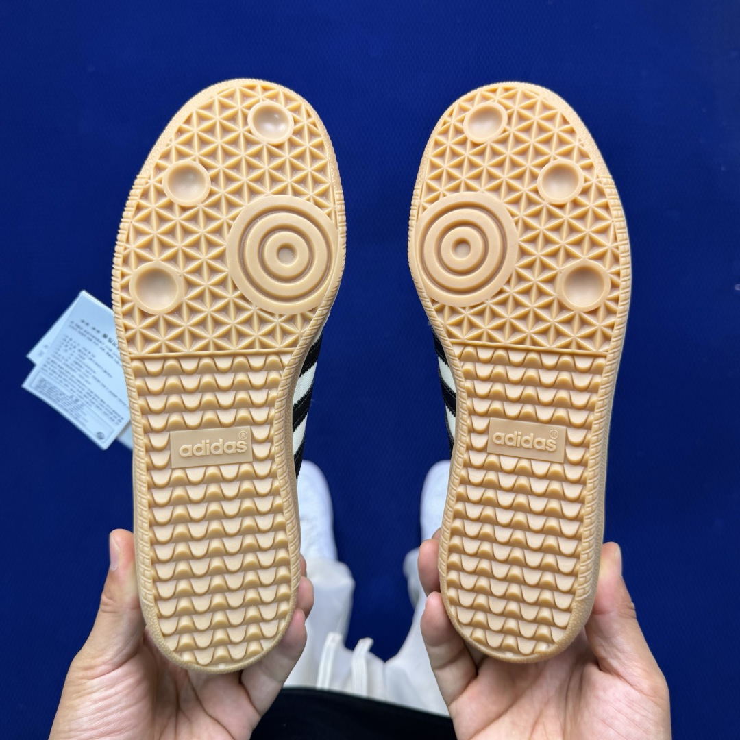 Adidas Originals Samba Jane 桑巴德训 玛丽珍舞鞋货号：JR7338 米黄色尺
