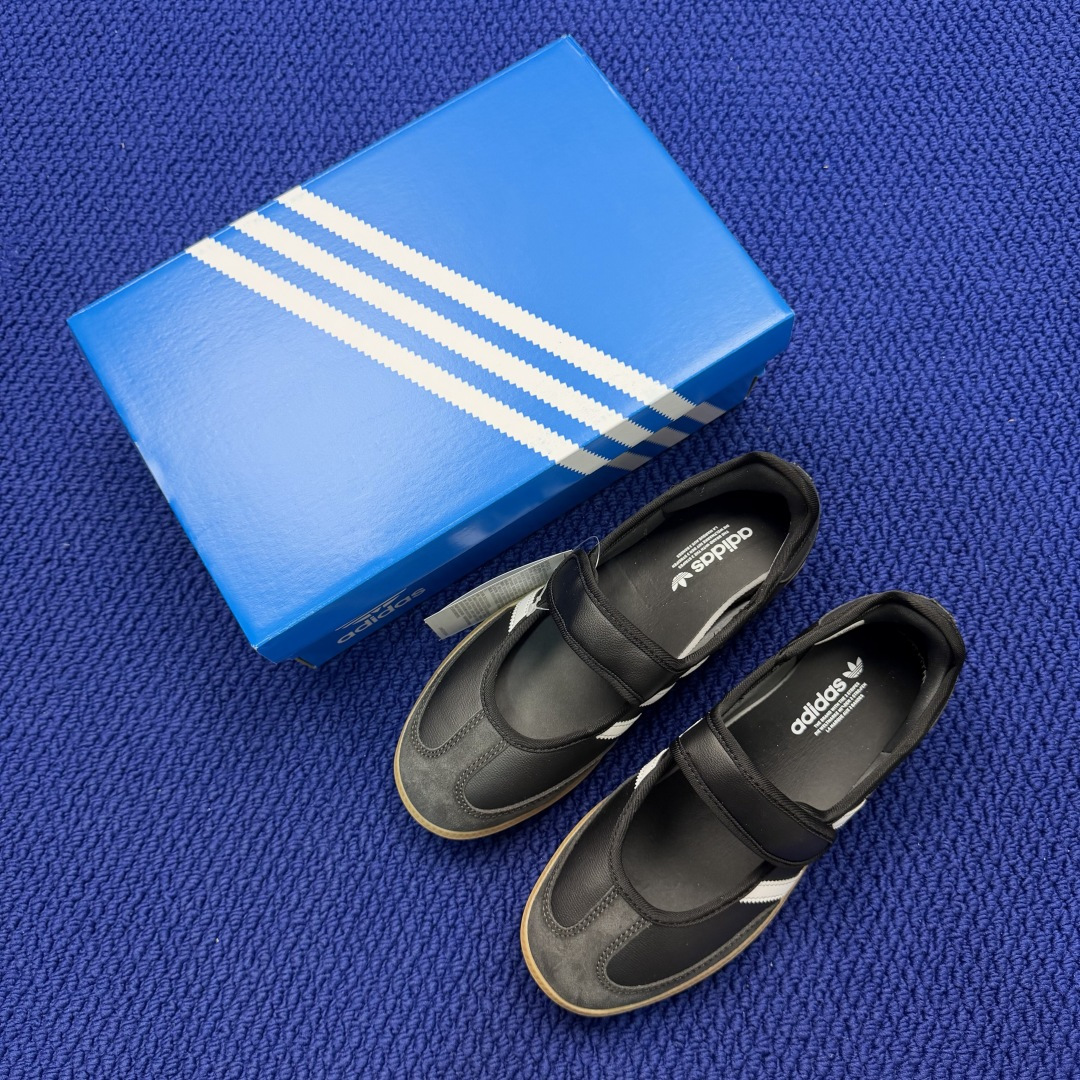 Adidas Originals Samba Jane 桑巴德训 玛丽珍舞鞋货号：JQ6445 黑色尺码