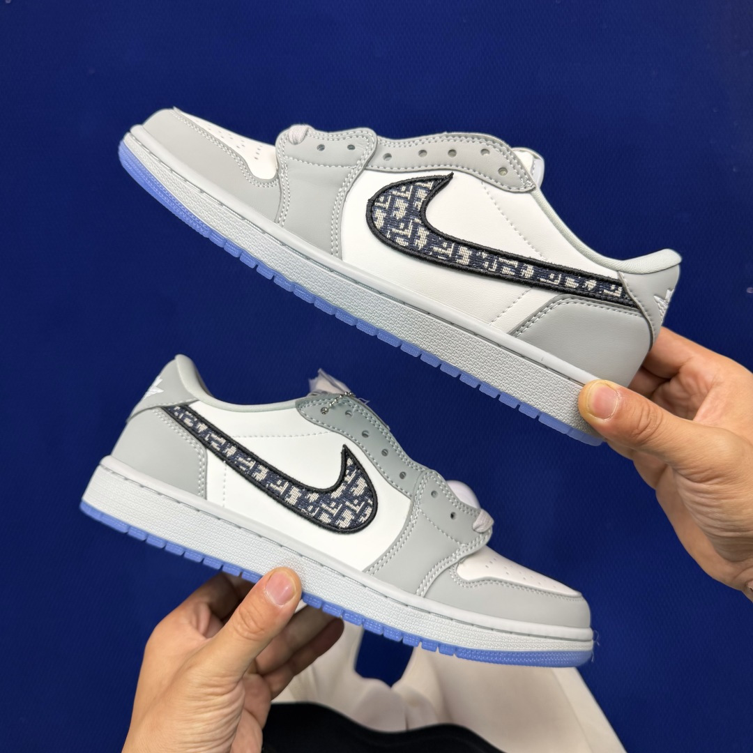 性价比头层aj1！低帮第43色！Nike Air Jordan 1 low 低帮 Dior联名货号CN8