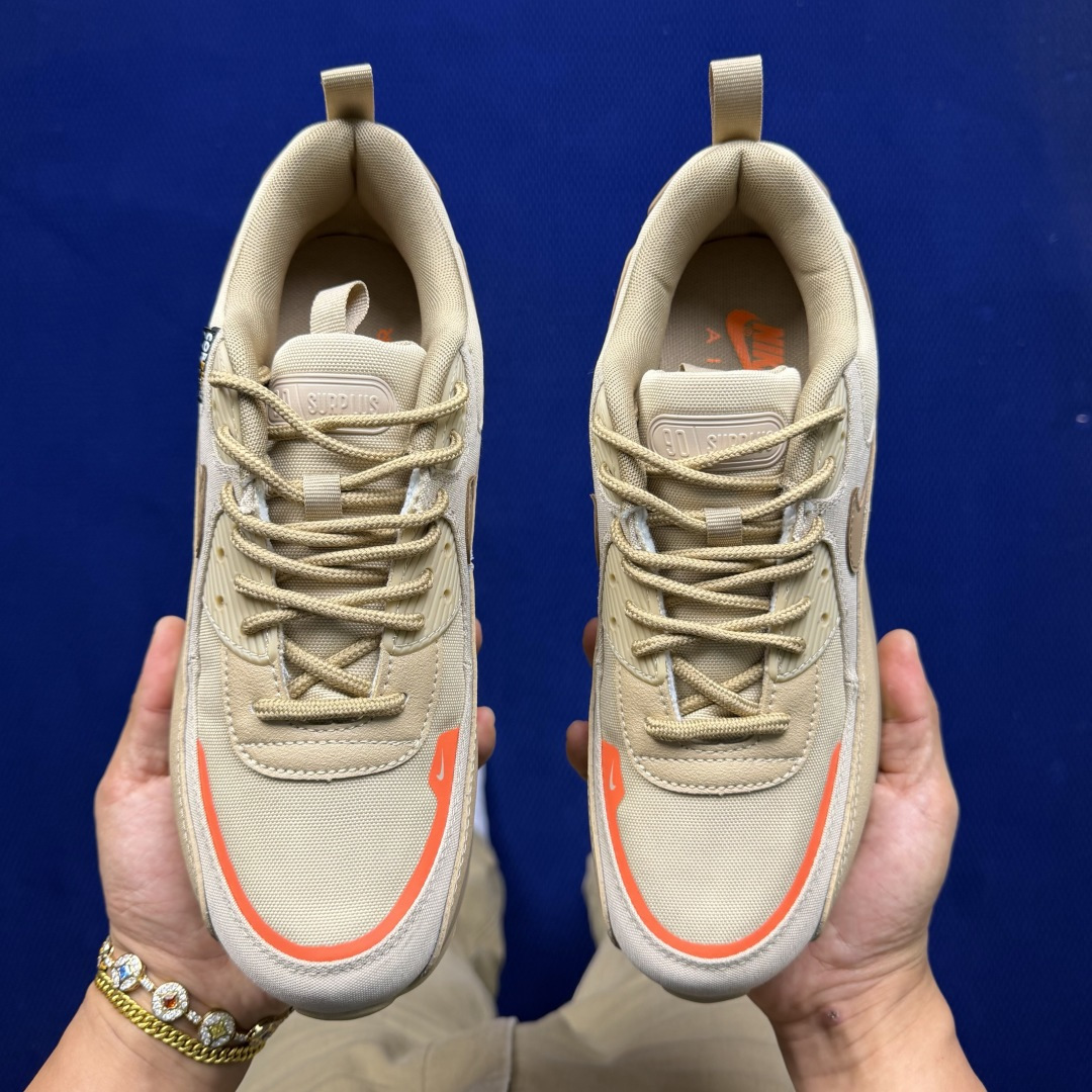 Nike Air Max 90 低帮气垫跑鞋max90 第18色:沙漠黄 货号：CQ7743-200尺码