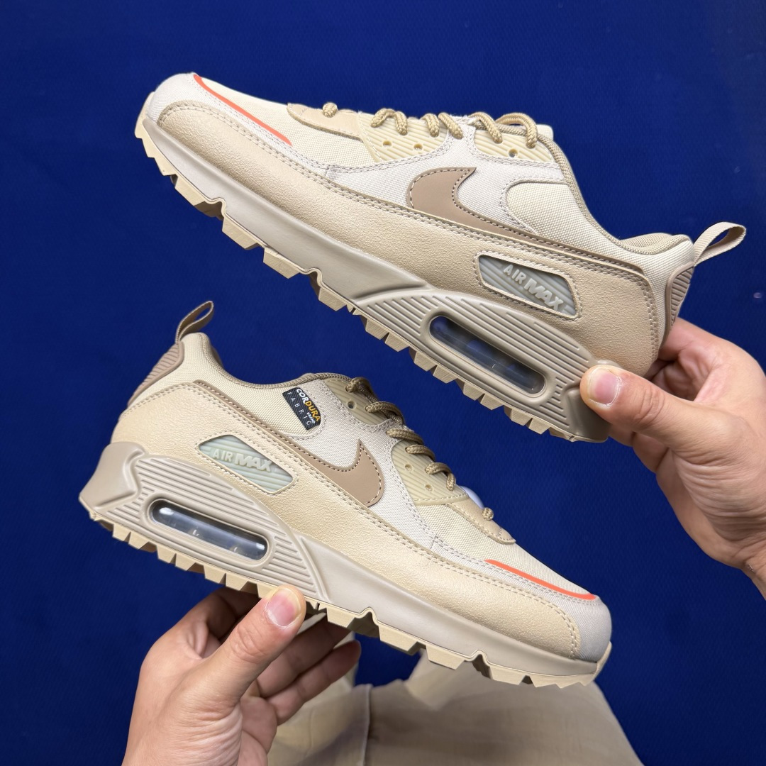 Nike Air Max 90 低帮气垫跑鞋max90 第18色:沙漠黄 货号：CQ7743-200尺码