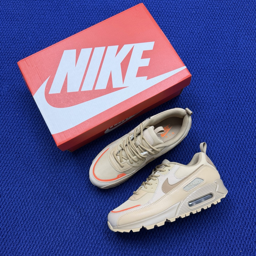 Nike Air Max 90 低帮气垫跑鞋max90 第18色:沙漠黄 货号：CQ7743-200尺码