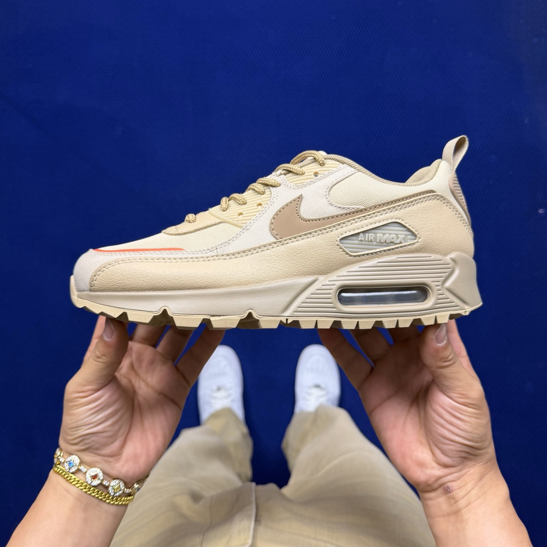 Nike Air Max 90 低帮气垫跑鞋max90 第18色:沙漠黄 货号：CQ7743-200尺码