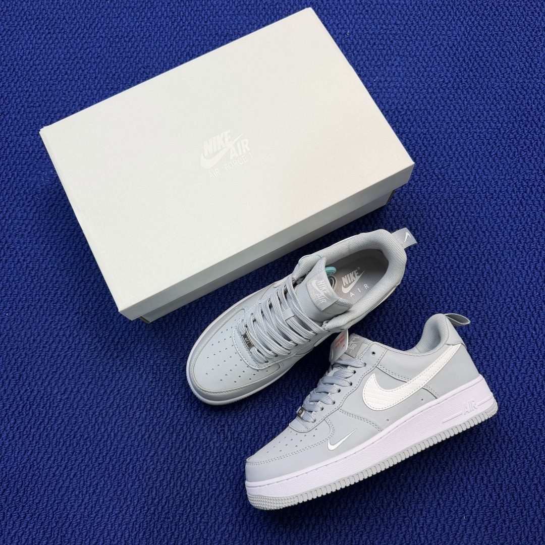 3A空军！第641色：灰白Nike Air Force 1 Low百分百原鞋开发！PT市场真正匠心空军！