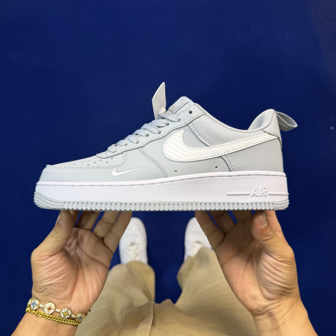 3A空军！第641色：灰白Nike Air Force 1 Low百分百原鞋开发！PT市场真正匠心空军！