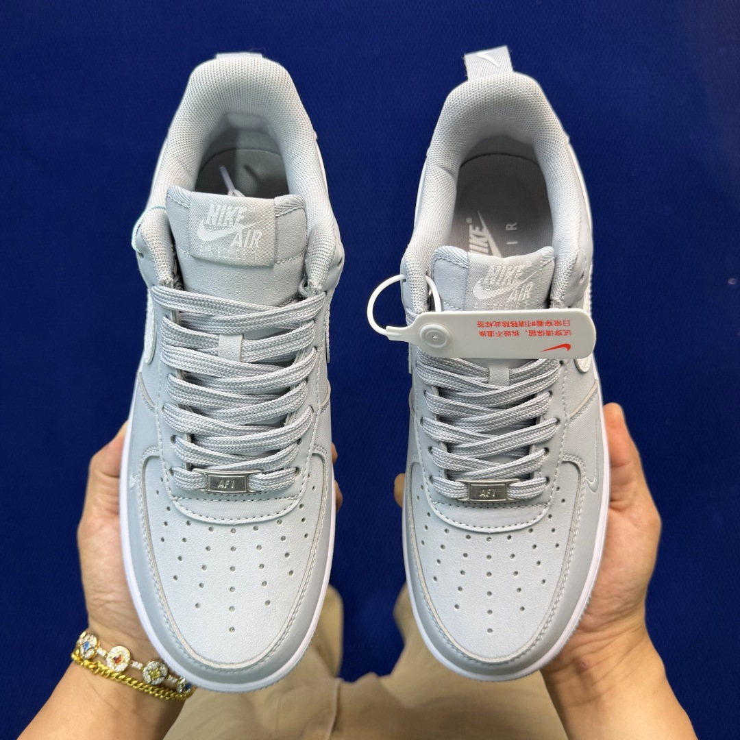 3A空军！第641色：灰白Nike Air Force 1 Low百分百原鞋开发！PT市场真正匠心空军！
