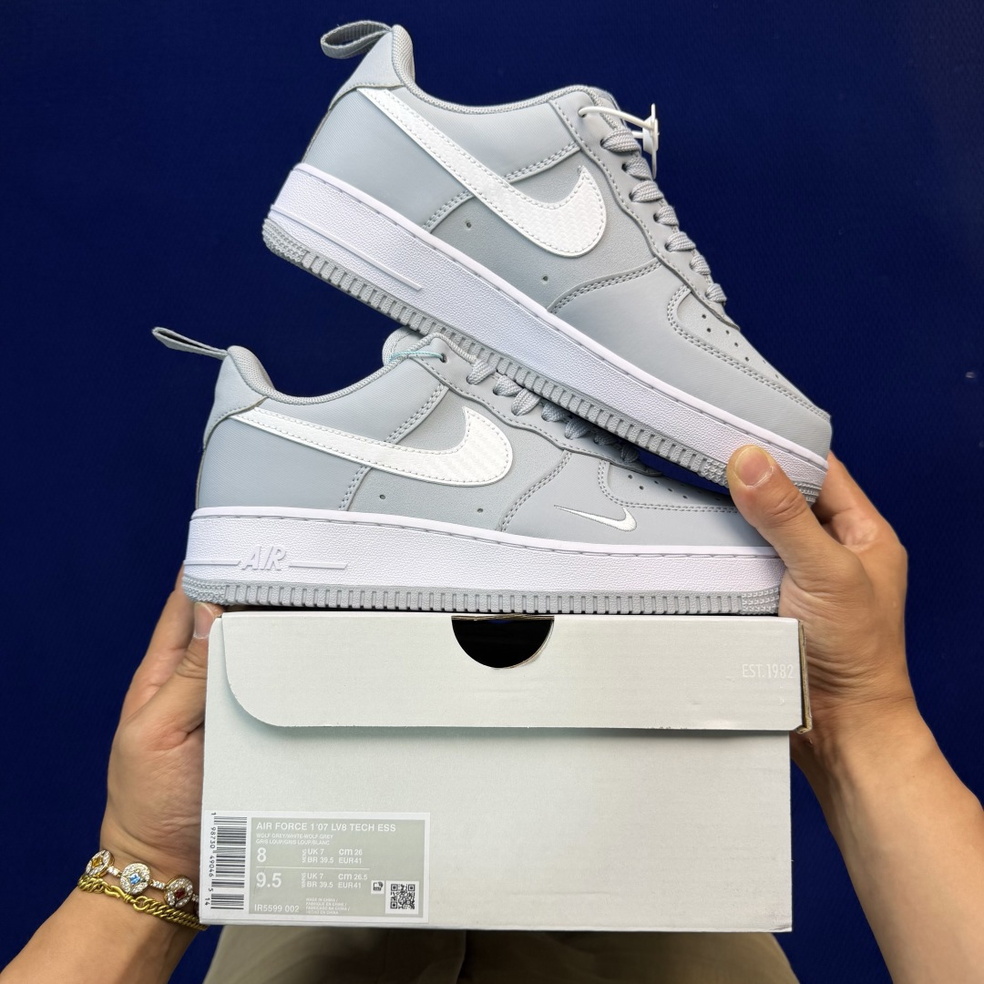 3A空军！第641色：灰白Nike Air Force 1 Low百分百原鞋开发！PT市场真正匠心空军！