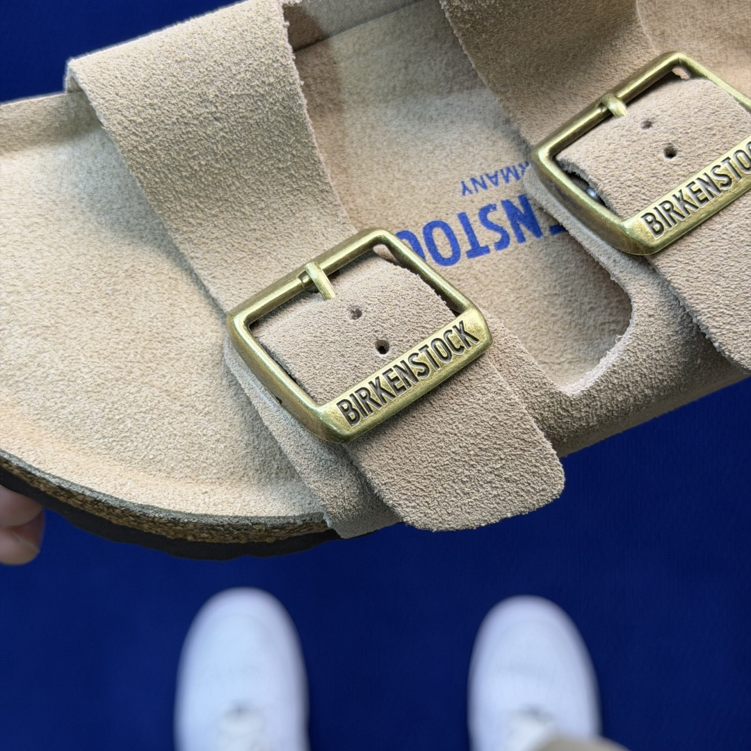 勃肯/博肯 Birkenstock Arizona 潮流柔软 舒适 防磨一字拖鞋真正软木塞大底！鞋底带颗