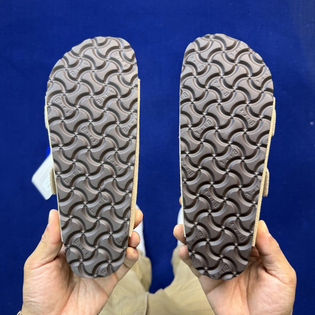 勃肯/博肯 Birkenstock Arizona 潮流柔软 舒适 防磨一字拖鞋真正软木塞大底！鞋底带颗