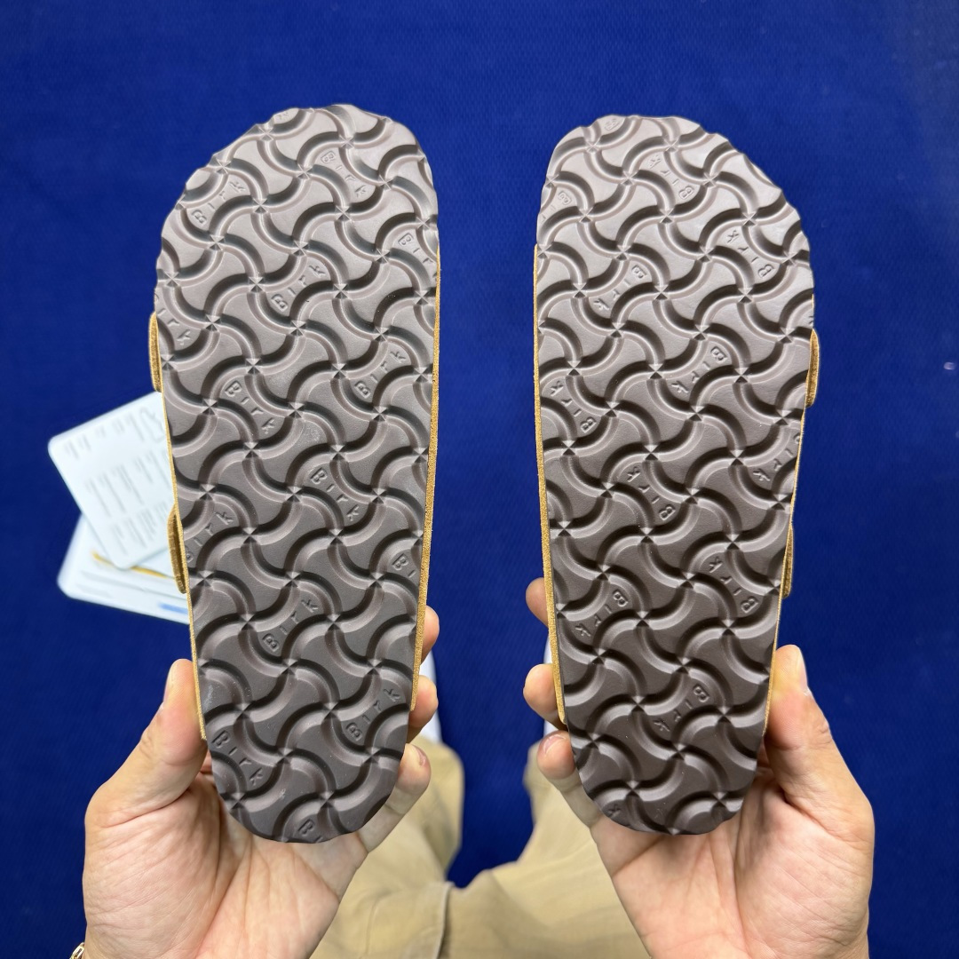 勃肯/博肯 Birkenstock Arizona 潮流柔软 舒适 防磨一字拖鞋真正软木塞大底！鞋底带颗
