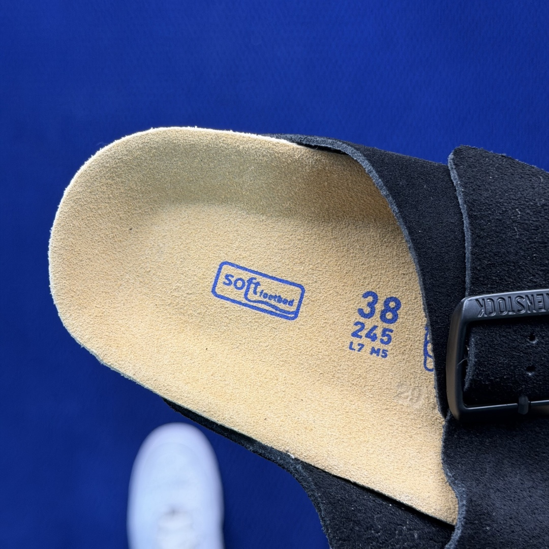 勃肯/博肯 Birkenstock Arizona 潮流柔软 舒适 防磨一字拖鞋真正软木塞大底！鞋底带颗