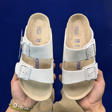 勃肯/博肯 Birkenstock Arizona 潮流柔软 舒适 防磨一字拖鞋真正软木塞大底!鞋底带颗 勃肯/博肯 Birkenstock Arizona 潮流柔软 舒适 防磨一字拖鞋真正软木塞大底!鞋底带颗
