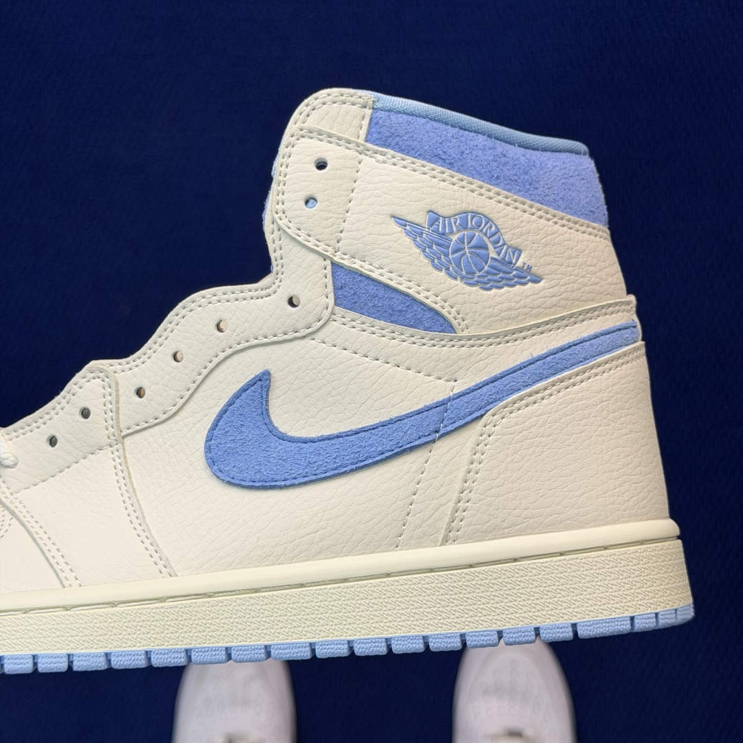 性价比头层aj1高帮！长期补货Nike Air Jordan 1 high第52色: 麂皮蓝色货号：FD