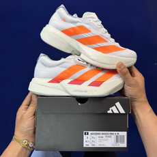 纯原真碳棒!adidas Adizero Adios Pro 4 阿迪达斯马拉松跑步鞋 第16色:白橙色 纯原真碳棒!adidas Adizero Adios Pro 4 阿迪达斯马拉松跑步鞋 第16色:白橙色