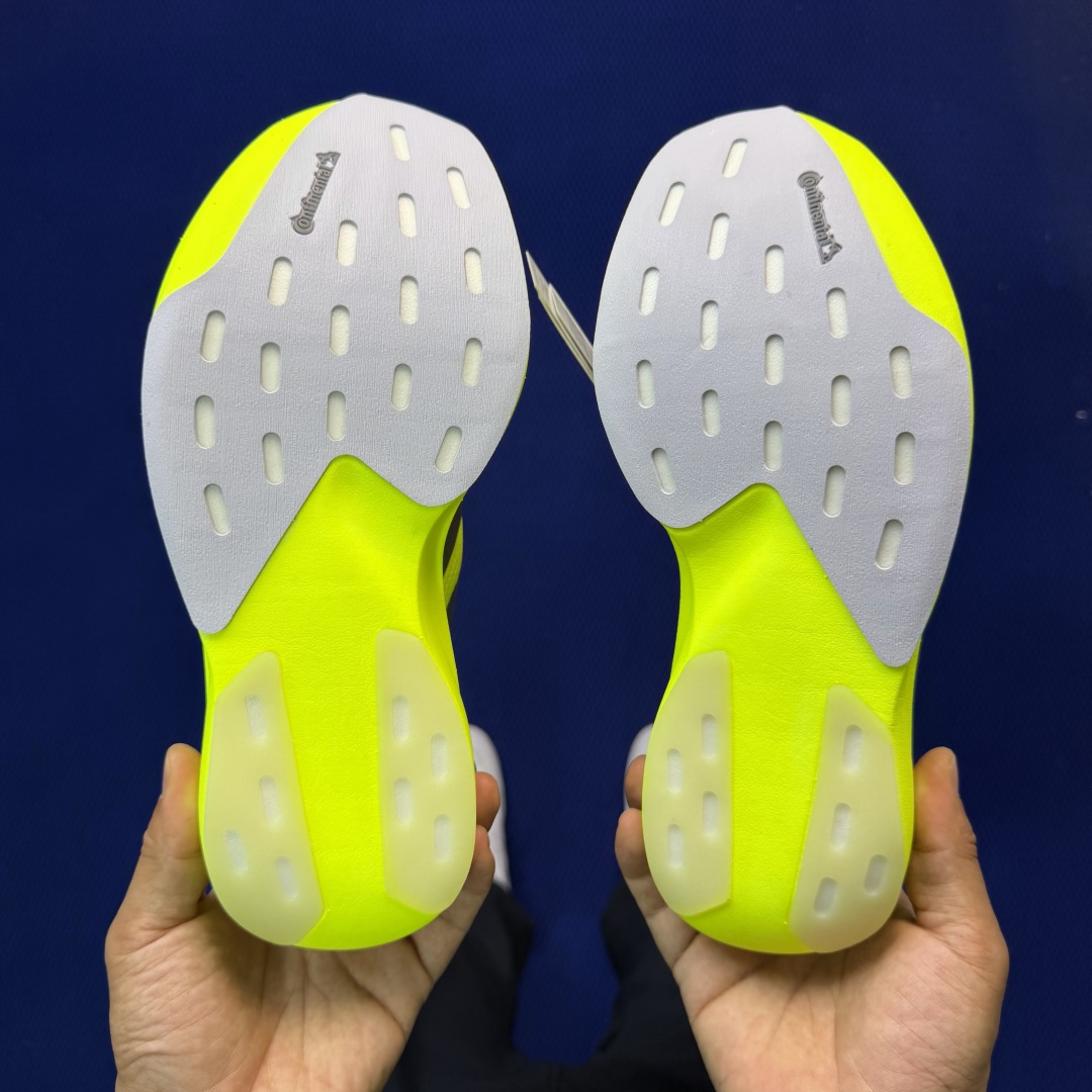 新版 AD Adizero Evo SL 阿迪达斯马拉松跑步鞋轻量Q弹缓震跑鞋新体验！第36色:荧光绿货