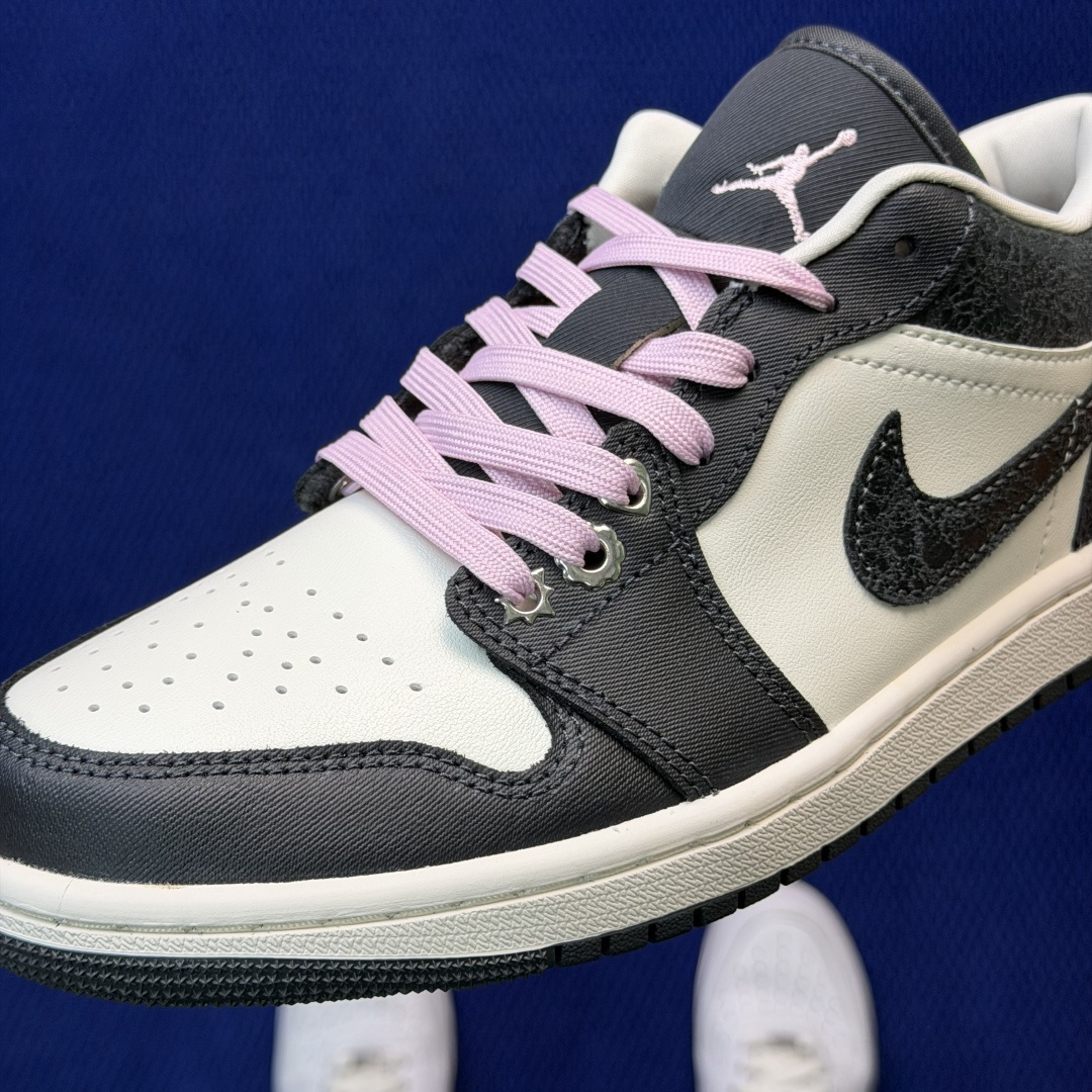 AJ1Low低帮：煤黑帆白市售最强低帮 天花板品质！市面唯一正确版本 全鞋正品原材料II0595-001
