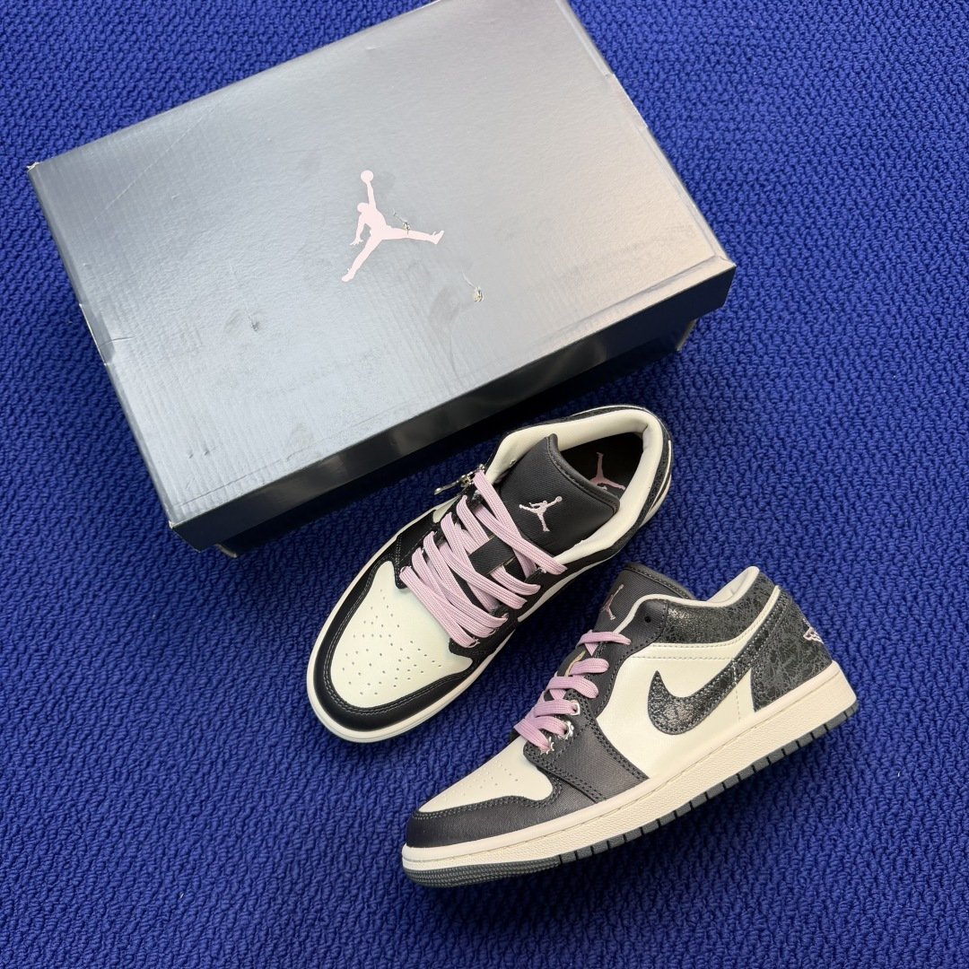 AJ1Low低帮：煤黑帆白市售最强低帮 天花板品质！市面唯一正确版本 全鞋正品原材料II0595-001
