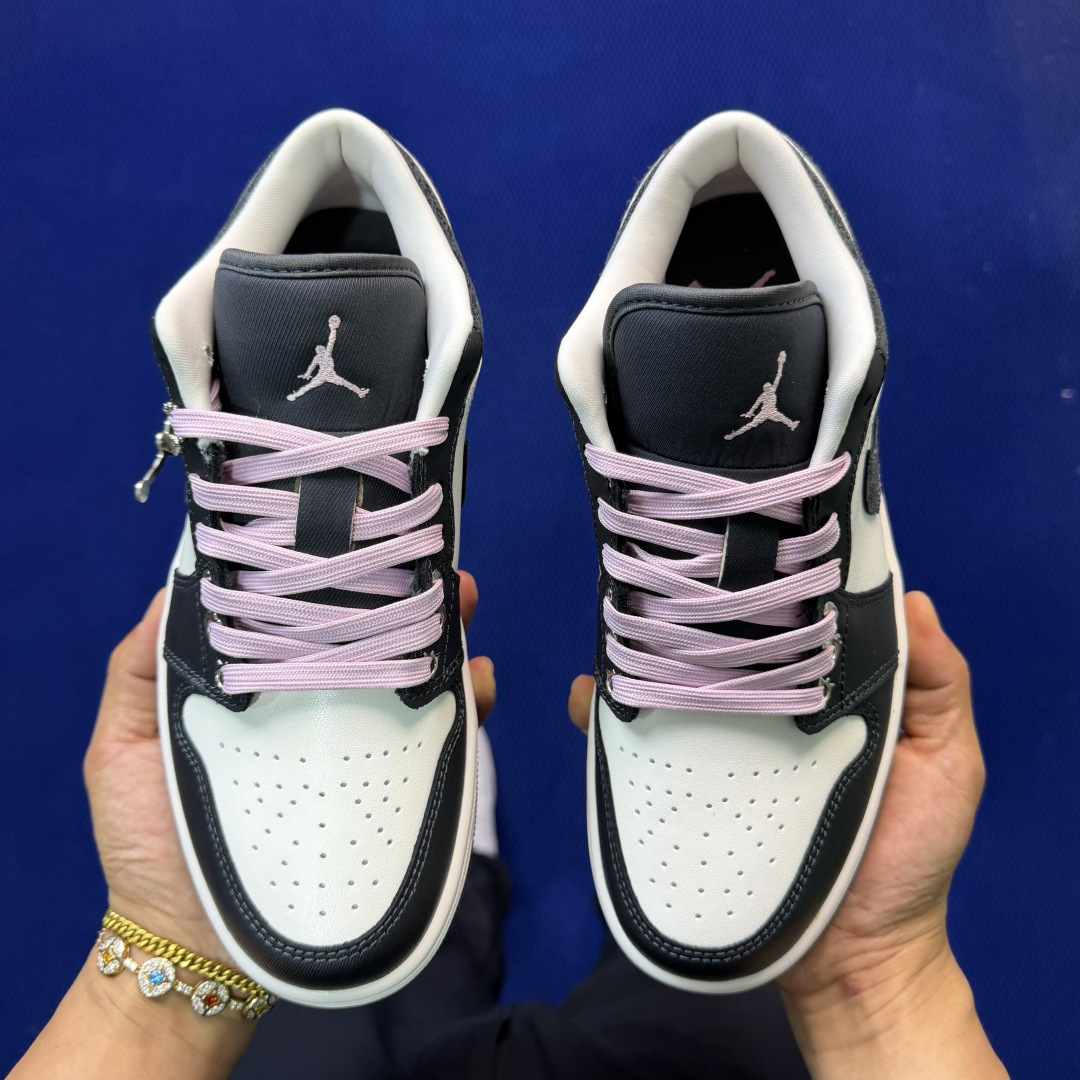 AJ1Low低帮：煤黑帆白市售最强低帮 天花板品质！市面唯一正确版本 全鞋正品原材料II0595-001