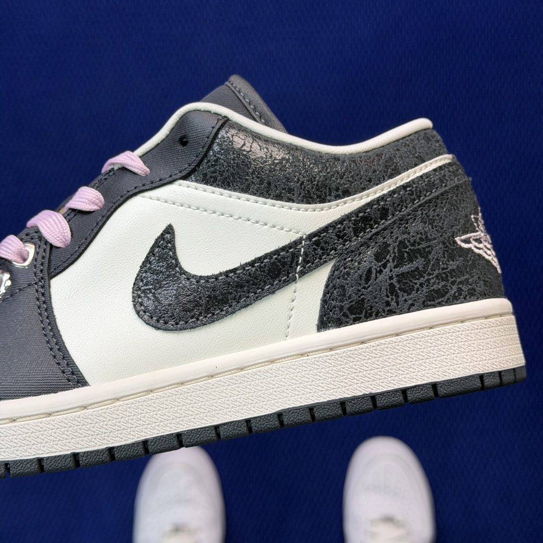 AJ1Low低帮：煤黑帆白市售最强低帮 天花板品质！市面唯一正确版本 全鞋正品原材料II0595-001