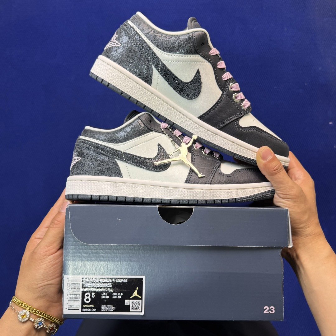 AJ1Low低帮：煤黑帆白市售最强低帮 天花板品质！市面唯一正确版本 全鞋正品原材料II0595-001