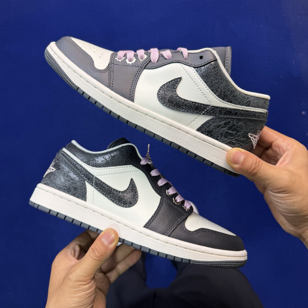 AJ1Low低帮：煤黑帆白市售最强低帮 天花板品质！市面唯一正确版本 全鞋正品原材料II0595-001