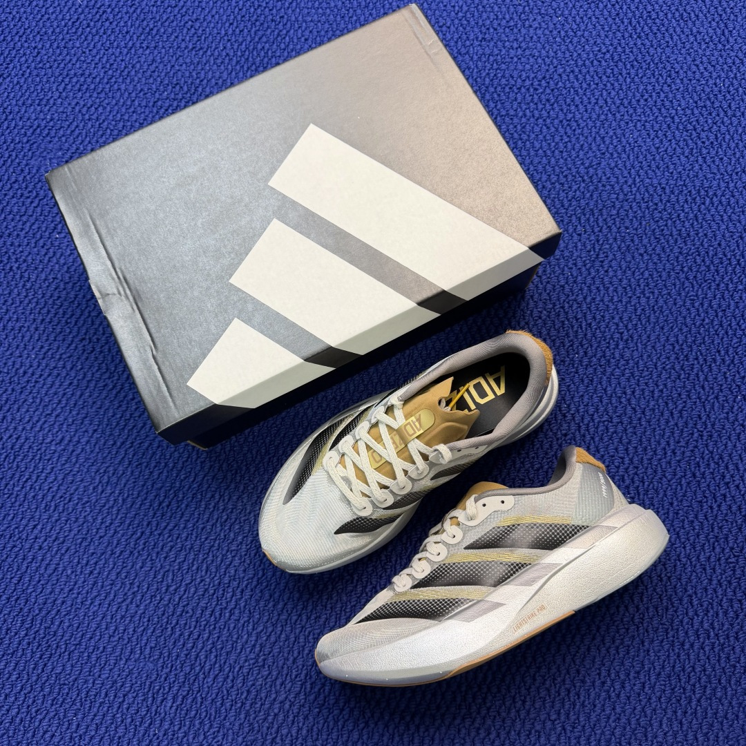 新版 AD Adizero Evo SL 阿迪达斯马拉松跑步鞋轻量Q弹缓震跑鞋新体验！第38色:CNY马