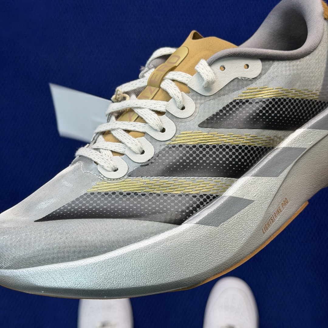 新版 AD Adizero Evo SL 阿迪达斯马拉松跑步鞋轻量Q弹缓震跑鞋新体验！第38色:CNY马