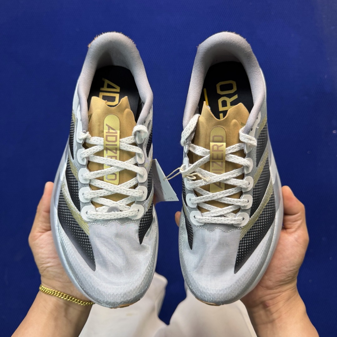 新版 AD Adizero Evo SL 阿迪达斯马拉松跑步鞋轻量Q弹缓震跑鞋新体验！第38色:CNY马