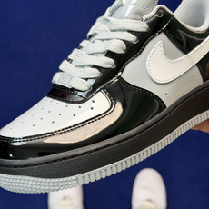 3A空军!第646色:Central Cee 联名漆皮黑白灰Nike Air Force 1 Low百分 3A空军!第646色:Central Cee 联名漆皮黑白灰Nike Air Force 1 Low百分
