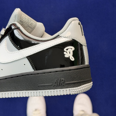 3A空军!第646色:Central Cee 联名漆皮黑白灰Nike Air Force 1 Low百分 3A空军!第646色:Central Cee 联名漆皮黑白灰Nike Air Force 1 Low百分