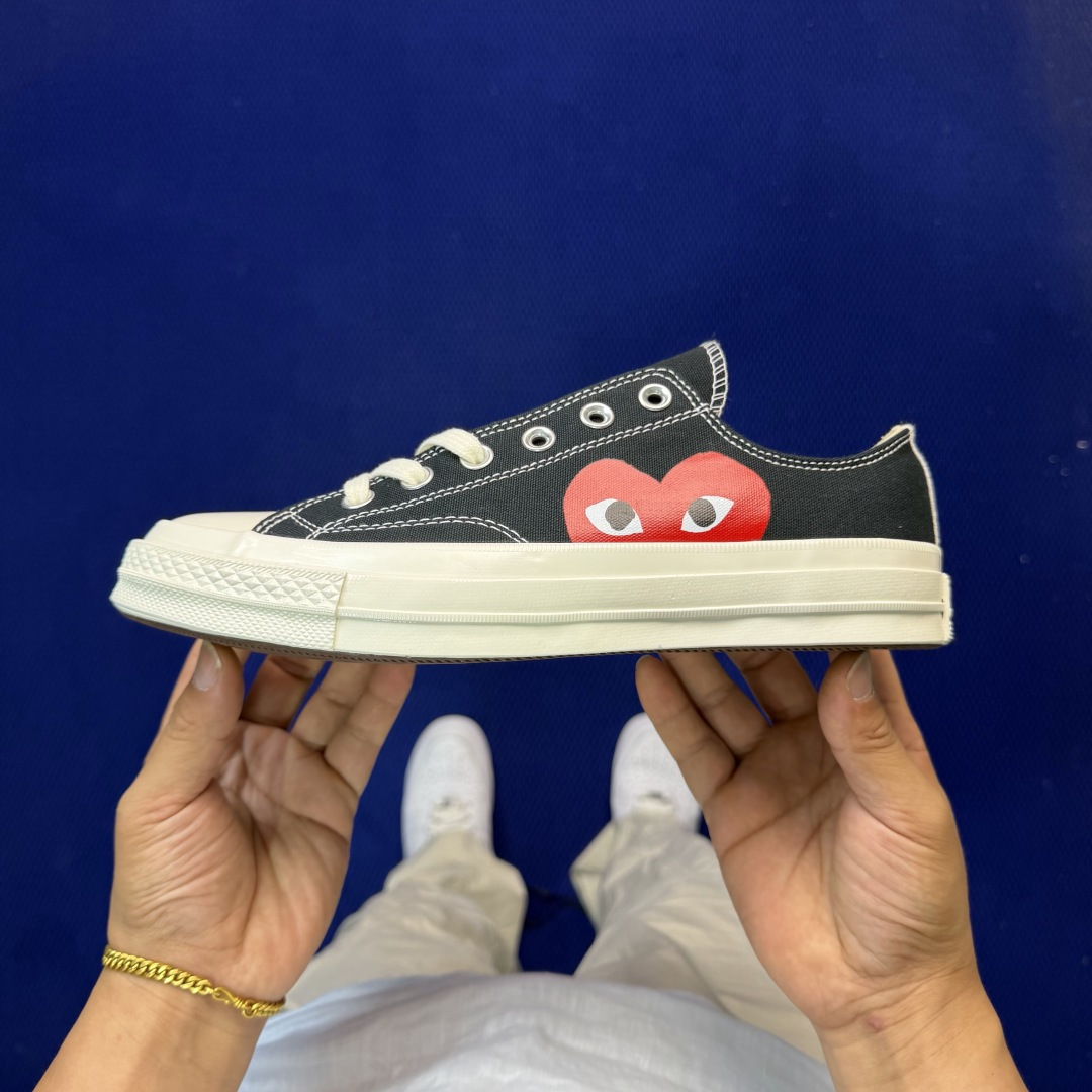 虎扑版‼️匡威川久保玲黑色低帮！CConverse 匡威 Chuck 70 1970S 帆布休闲板鞋行业