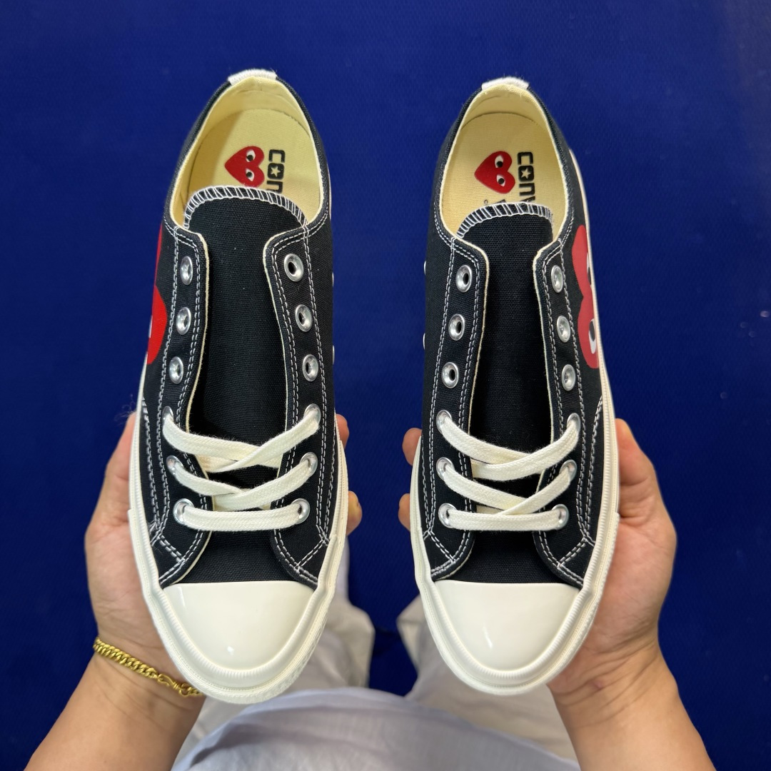虎扑版‼️匡威川久保玲黑色低帮！CConverse 匡威 Chuck 70 1970S 帆布休闲板鞋行业