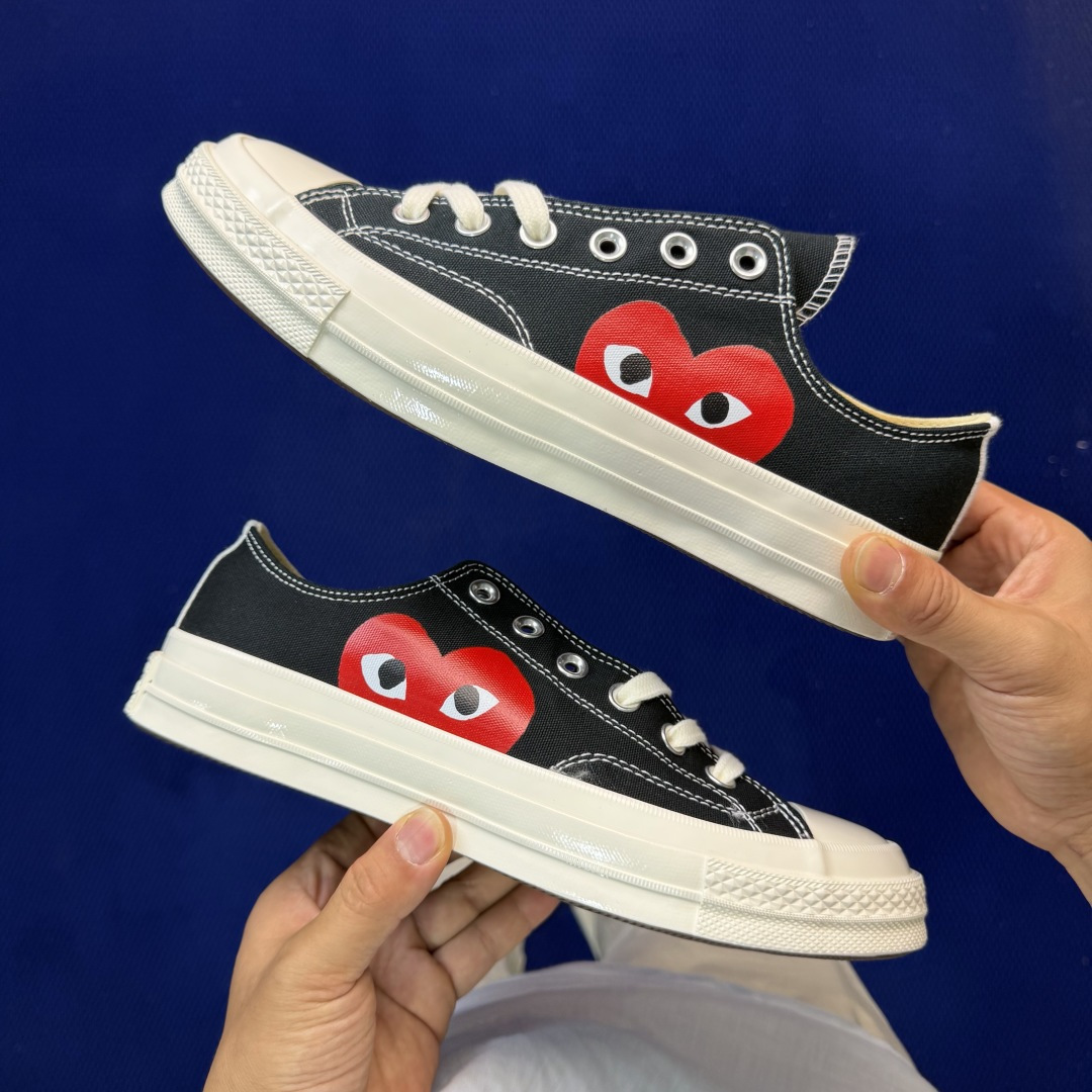 虎扑版‼️匡威川久保玲黑色低帮！CConverse 匡威 Chuck 70 1970S 帆布休闲板鞋行业