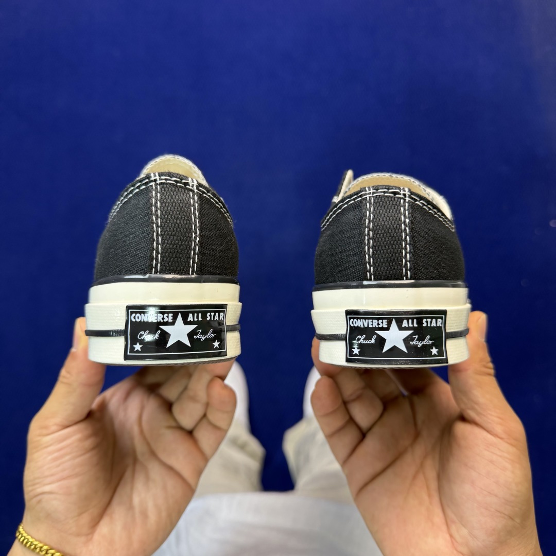 虎扑版‼️匡威黑色低帮！CConverse 匡威 Chuck 70 1970S 帆布休闲板鞋行业一线头部