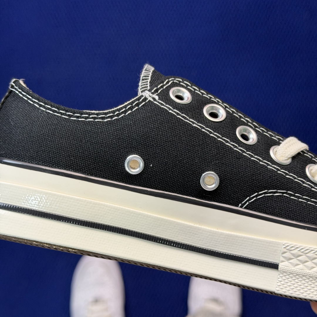 虎扑版‼️匡威黑色低帮！CConverse 匡威 Chuck 70 1970S 帆布休闲板鞋行业一线头部