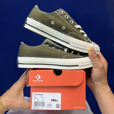虎扑版‼️匡威军绿低帮!CConverse 匡威 Chuck 70 1970S 帆布休闲板鞋行业一线头部 虎扑版‼️匡威军绿低帮!CConverse 匡威 Chuck 70 1970S 帆布休闲板鞋行业一线头部