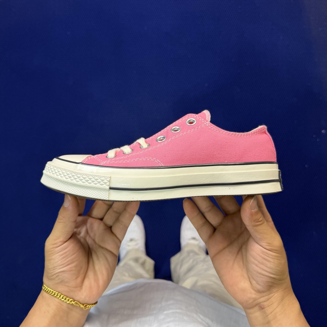 虎扑版‼️匡威芭比粉低帮！CConverse 匡威 Chuck 70 1970S 帆布休闲板鞋行业一线头